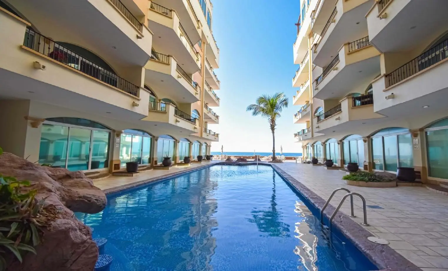 2-bedroom beachfront condo.